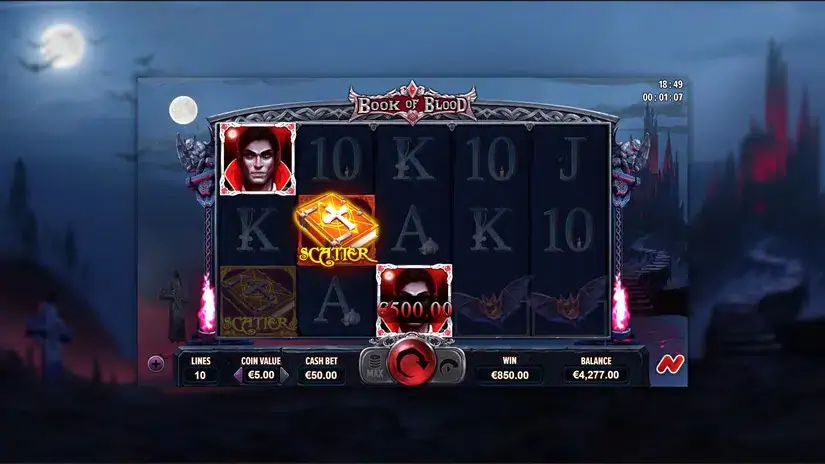 Book of Blood slot screenshot 