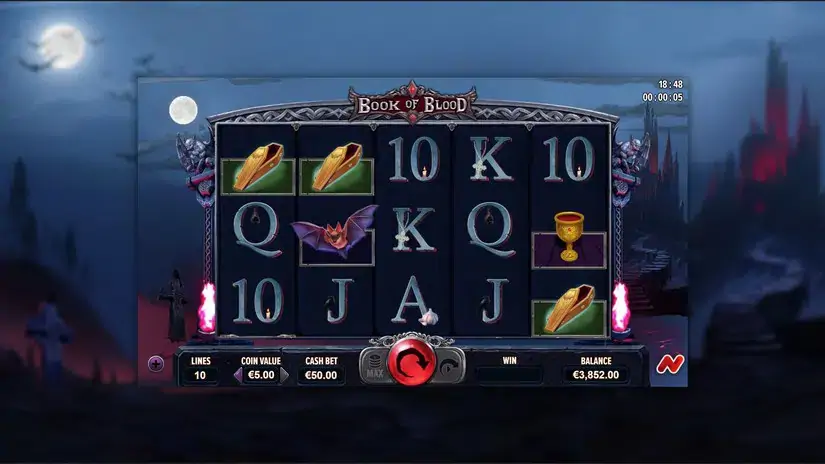 Book of Blood slot screenshot 3