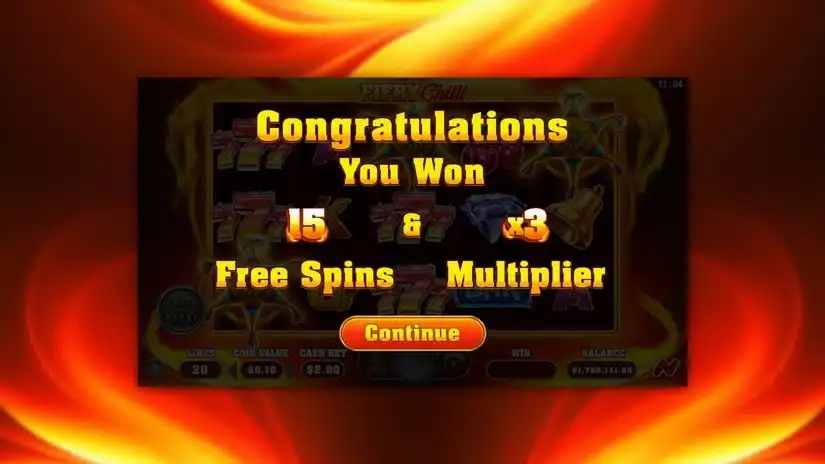 Fiery Chilli slot screenshot 3