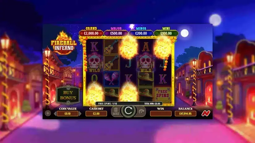 Fireball Inferno slot screenshot 4