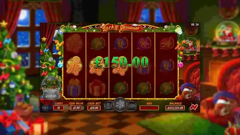 Lucky Christmas slot screenshot 2