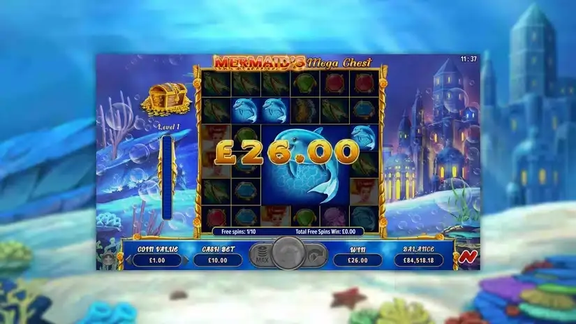 Mermarmaid’s Mega Chest slot screenshot 3