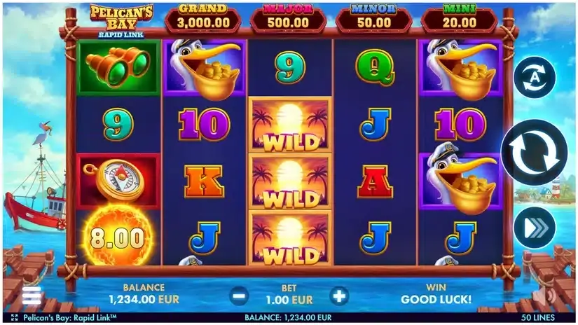 Pelican’s Bay: Rapid Link slot screenshot 