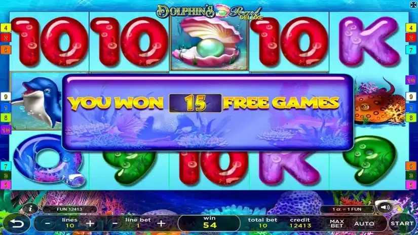 Dolphins Pearl Deluxe slot screenshot 2
