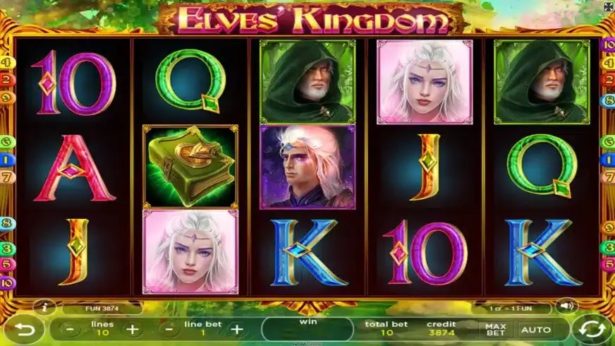Elves Kingdom slot screenshot 1