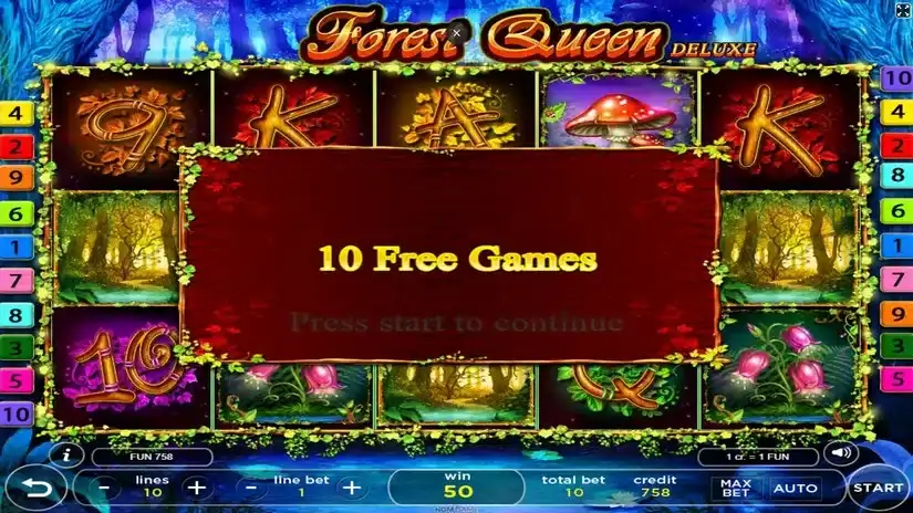 Forest Queen Deluxe slot screenshot 3