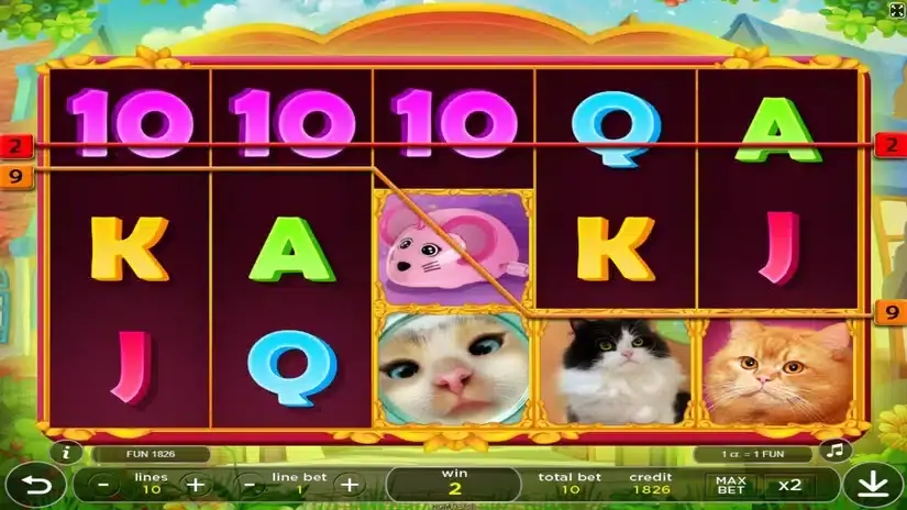 Funny Cats slot screenshot 4