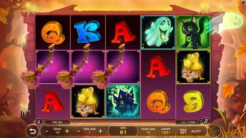 Queen Halloween slot screenshot 3