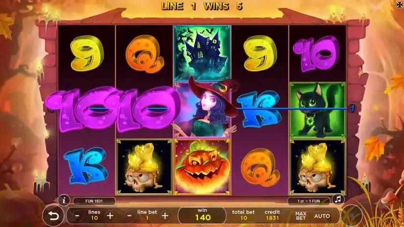 Queen Halloween slot screenshot 5