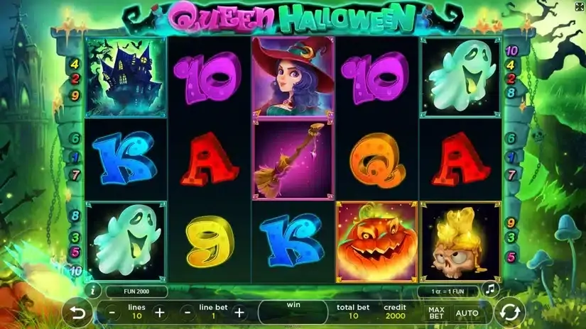 Queen Halloween slot screenshot 1
