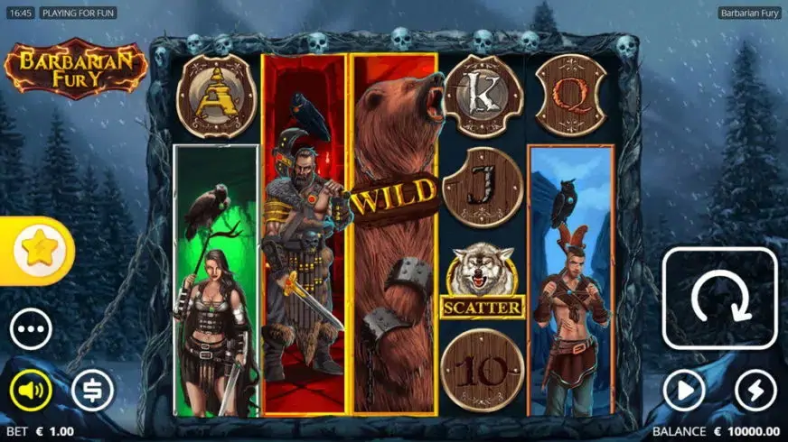 Barbarian Fury slot screenshot 