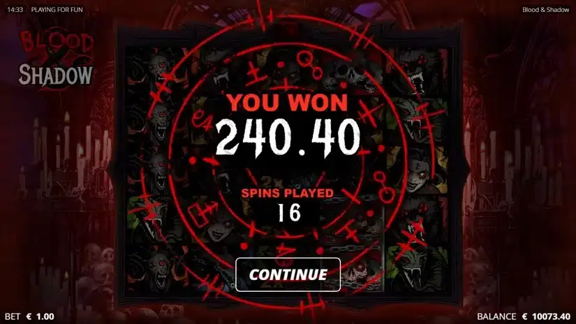 Blood & Shadow slot screenshot 