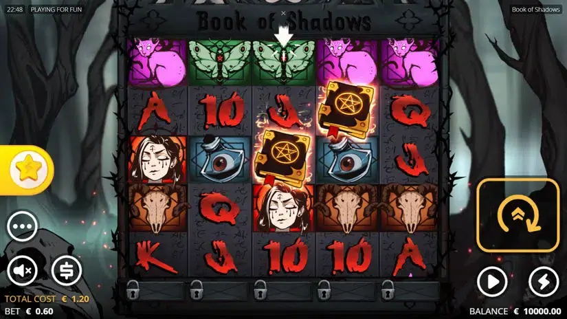 Book of Shadows slot screenshot 