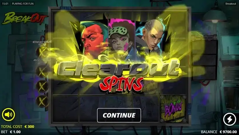 Breakout slot screenshot 2