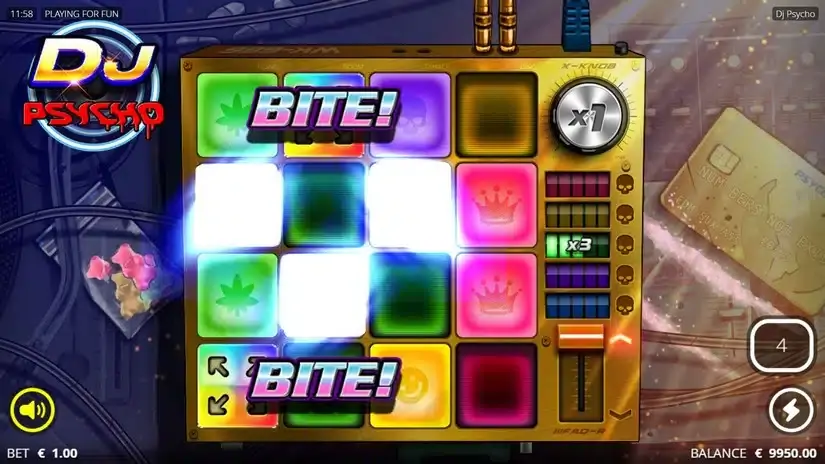 DJ Psycho slot screenshot 3