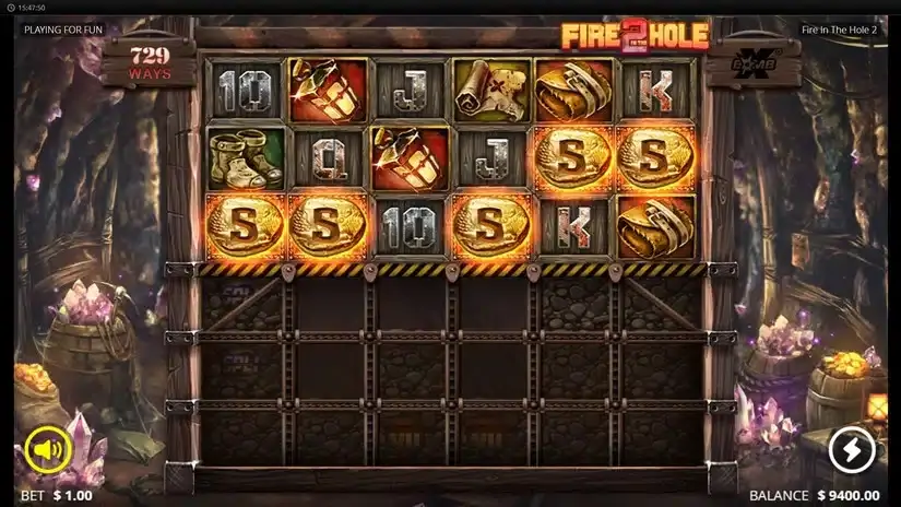 Fire in the Hole 2 slot screenshot 2