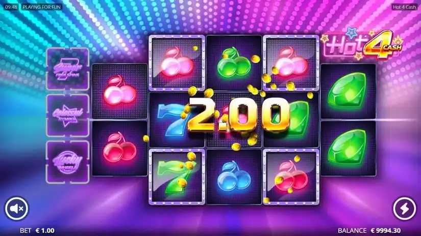 Hot 4 Cash slot screenshot 2
