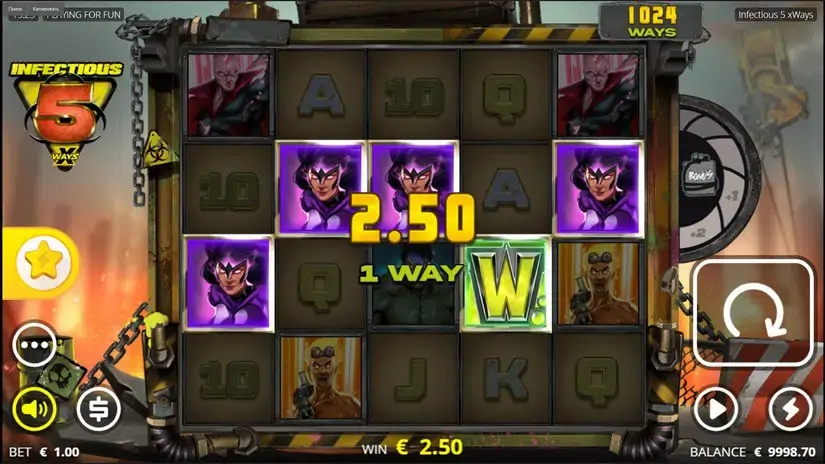 Infectious 5 slot screenshot 2