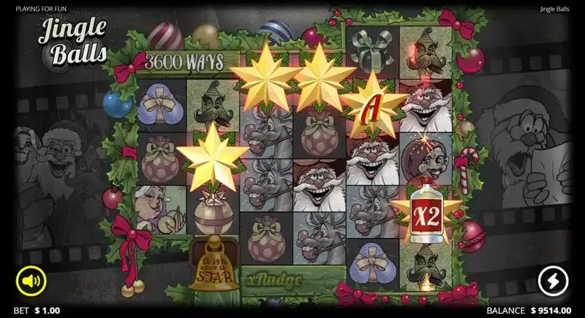 Jingle Balls slot screenshot 2