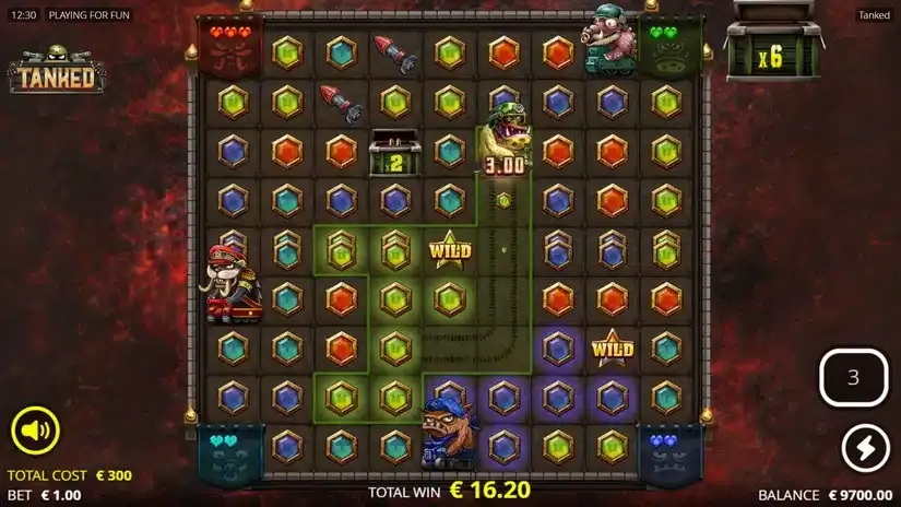 Tanked slot screenshot 