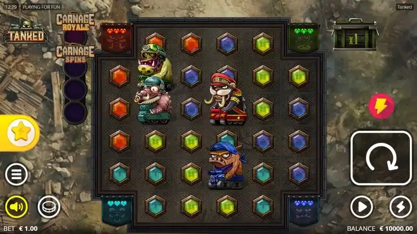 Tanked slot screenshot 
