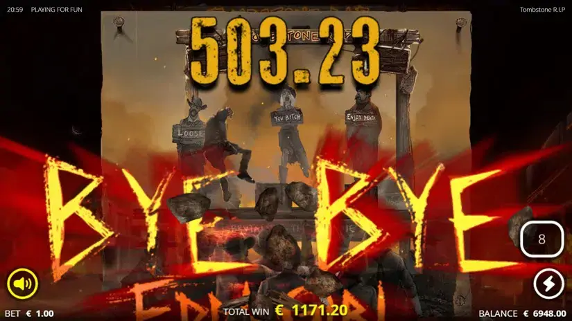 Tombstone RIP slot screenshot