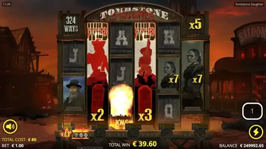 Tombstone Slaughter: El Gordo’s Revenge slot screenshot 5