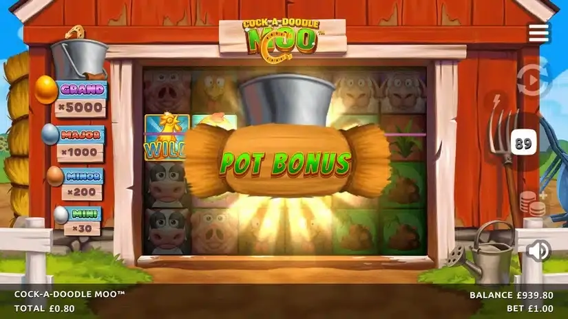 Cock-A-Doodle Moo slot screenshot 5