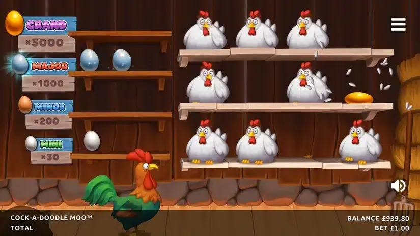 Cock-A-Doodle Moo slot screenshot 