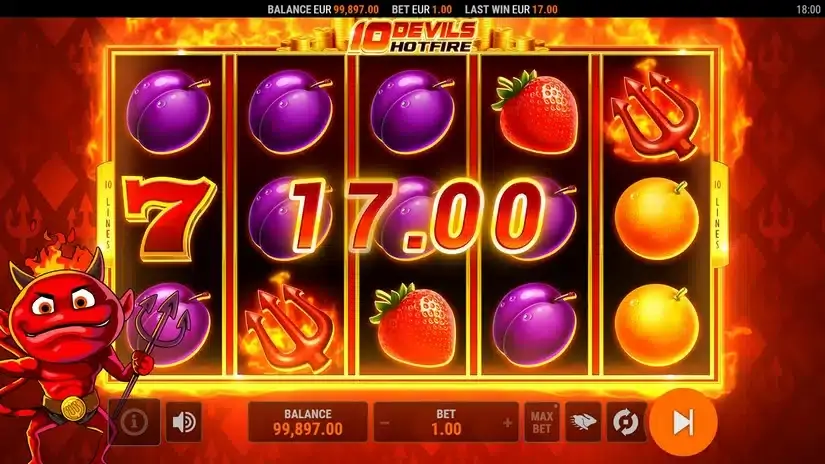 10 Devils Hotfire slot screenshot 5