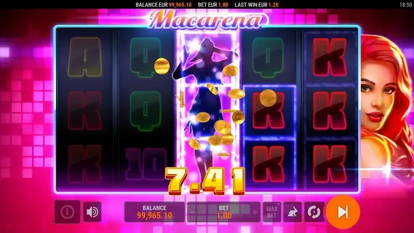 Macarena slot screenshot 3
