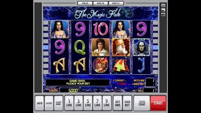The Magic Flute slot screenshot 