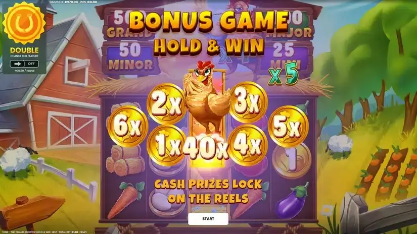 The Grand Rooster: Hold & Win slot screenshot 4
