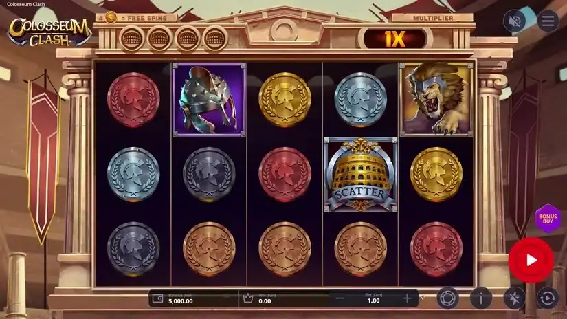 Colosseum Clash slot screenshot 1