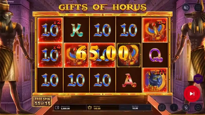 Gifts of Horus slot screenshot 5