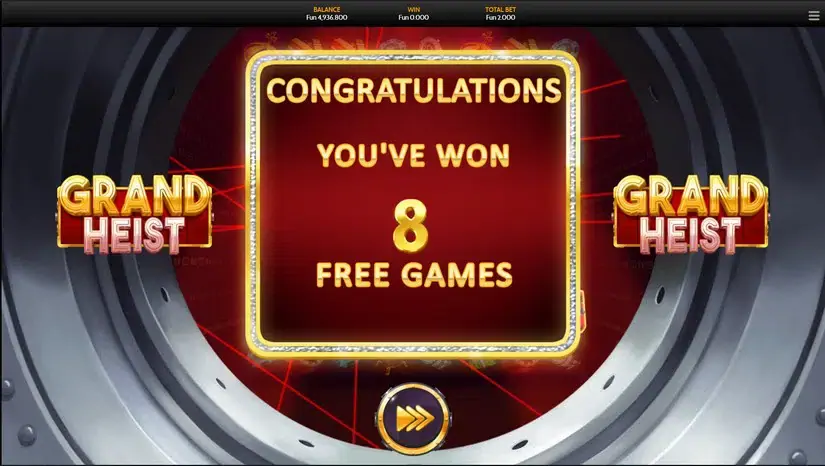 Grand Heist slot screenshot 6