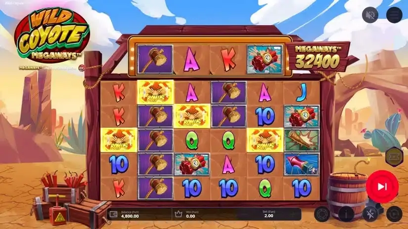 Wild Coyote Megaways slot screenshot 2