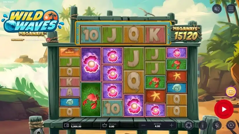 Wild Waves Megaways slot screenshot 1