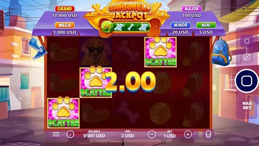 Caramelo Jackpot slot screenshot 2