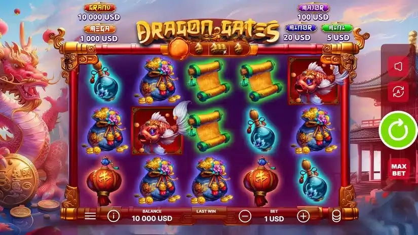 Dragon Gates slot screenshot 1