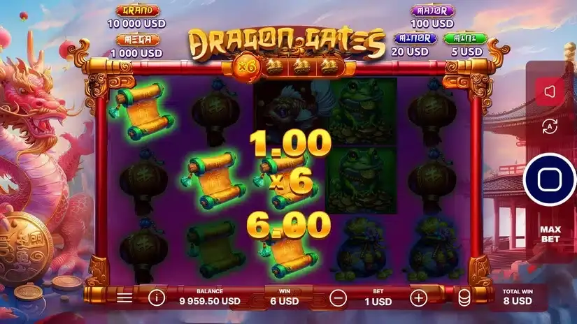 Dragon Gates slot screenshot 5