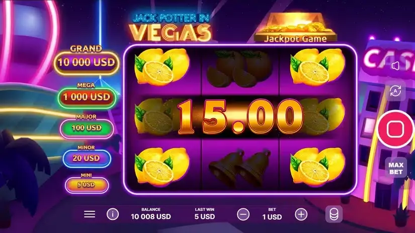 Jack Potter in Vegas slot screenshot 4