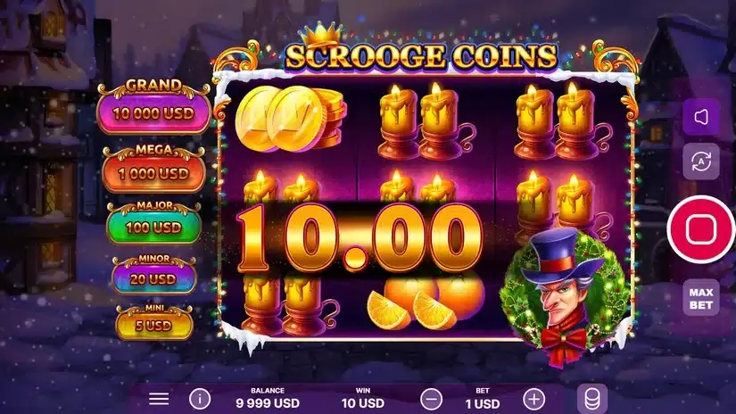 Scrooge Coins slot screenshot 