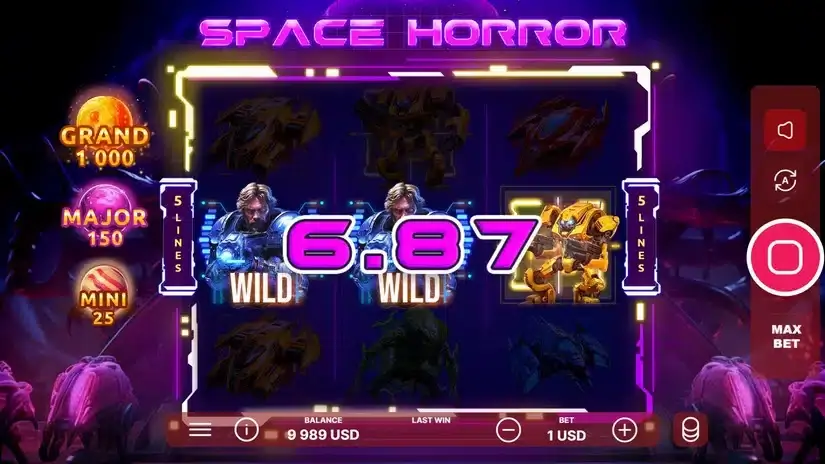 Space Horror slot screenshot 