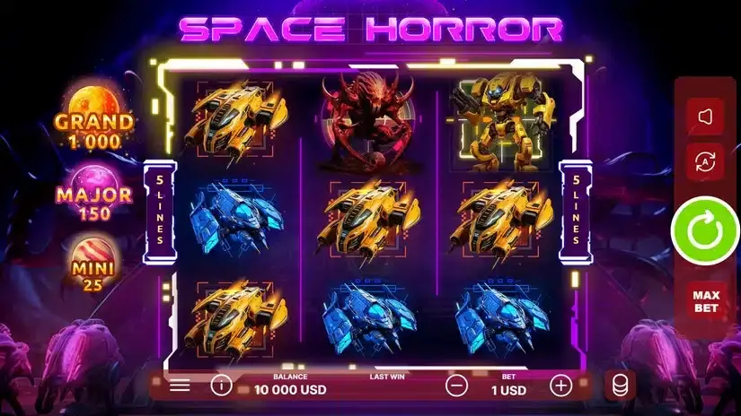 Space Horror slot screenshot 