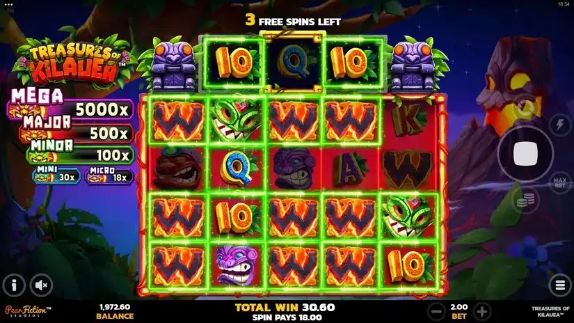 Treasures of Kilauea slot screenshot 7