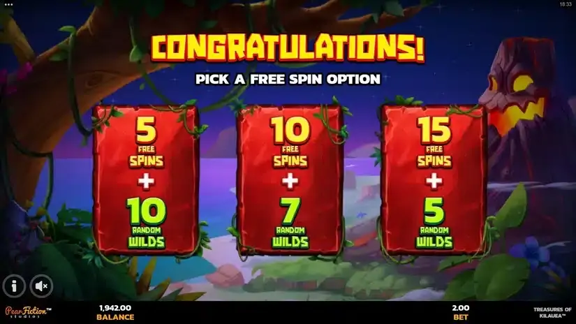 Treasures of Kilauea slot screenshot 5