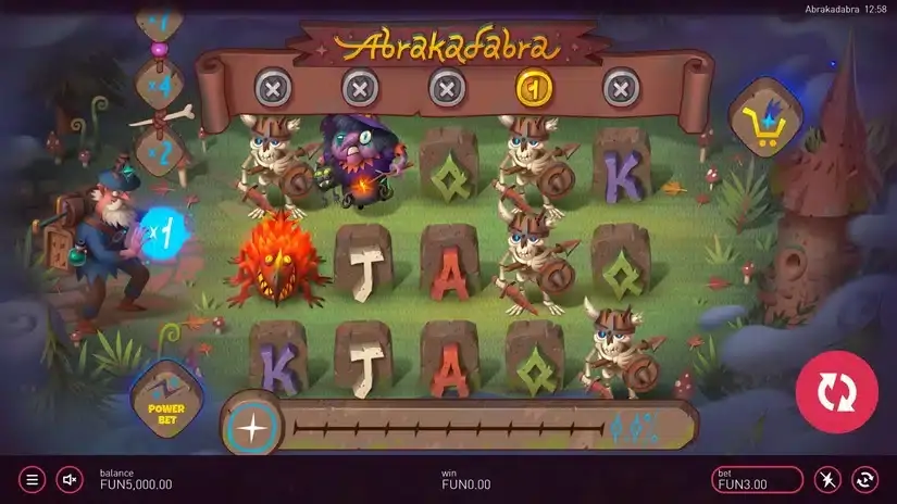 Abrakadabra slot screenshot 