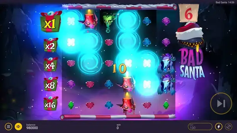 Bad Santa slot screenshot 4