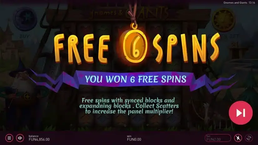 Gnomes & Giants slot screenshot 3